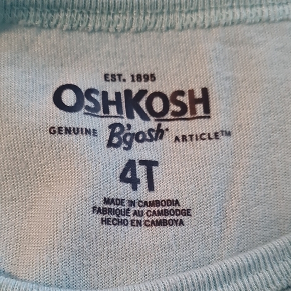 5/$20. OshKosh B'gosh Blue Mermaid Pajamas, good used condition,  Sz 4T - Picture 4 of 5